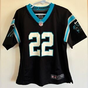 Official NFL Carolina Panthers jersey, #22 Christian McCaffrey, kids M